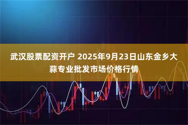 武汉股票配资开户 2025年9月23日山东金乡大蒜专业批发市场价格行情